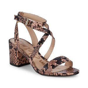 Sam Edelman Sammy Snake Sandals - 6.5